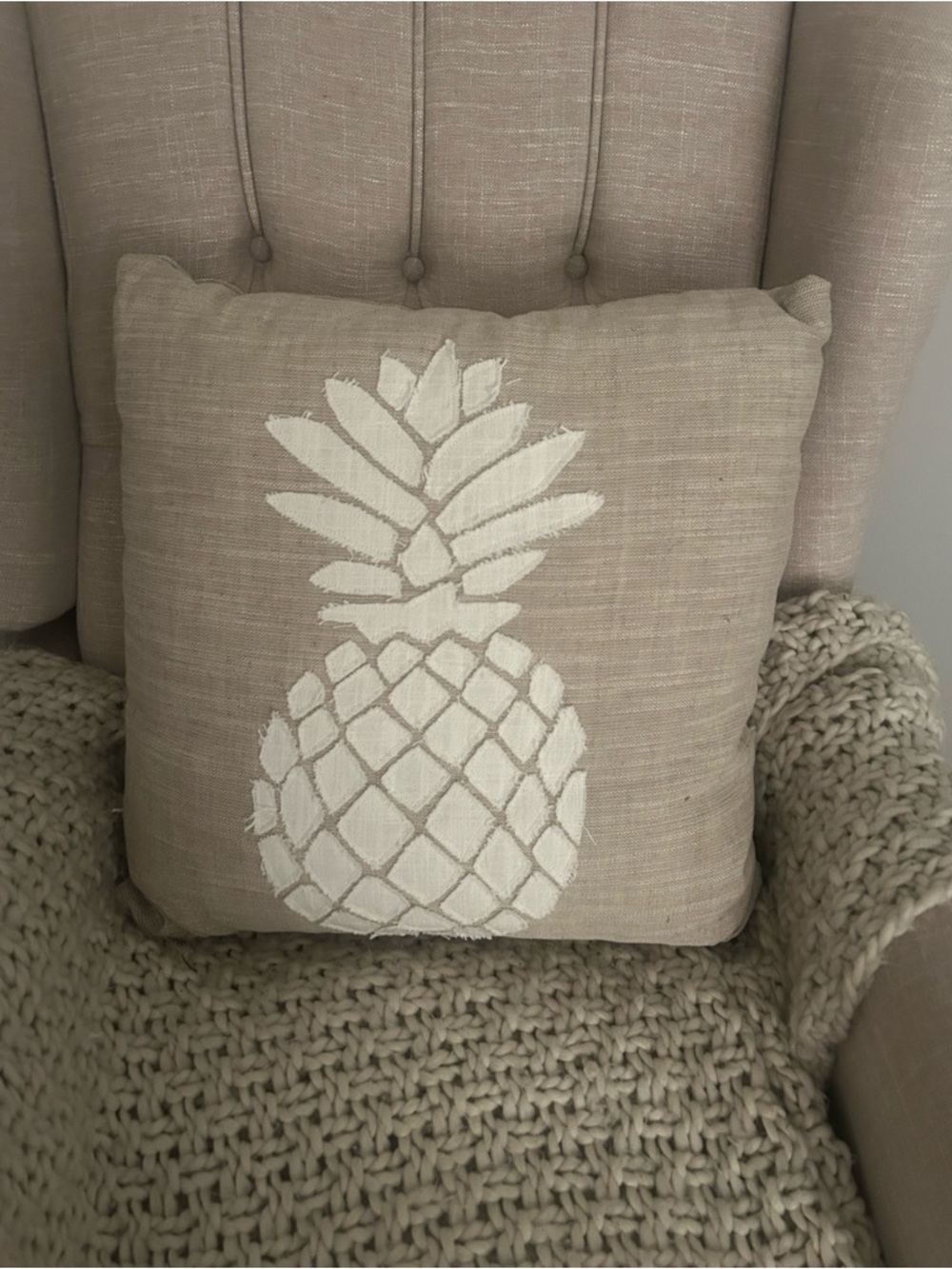 Magaschoni Pineapple Throw Pillow